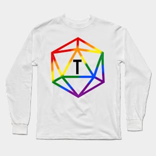 Trans Pride Rainbow Flag Long Sleeve T-Shirt